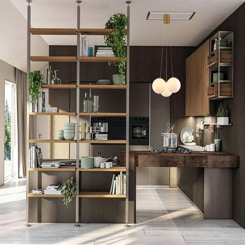 LAMPADARIO A SOSPENSIONE BRONZO LAMPADA MINIMAL DA SOFFITTO CON 3 SFERE ATTACCO G9 LP-84-3 in Lampade a sospensione Trade Shop italia - Napoli, commercioVirtuoso.it