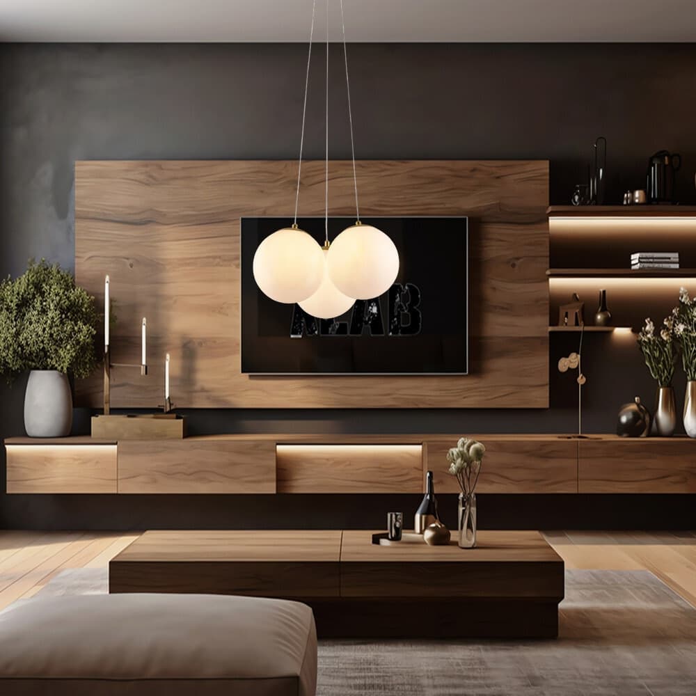 LAMPADARIO A SOSPENSIONE BRONZO LAMPADA MINIMAL DA SOFFITTO CON 3 SFERE ATTACCO G9 LP-84-3 in Lampade a sospensione Trade Shop italia - Napoli, commercioVirtuoso.it