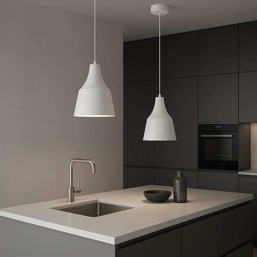 LAMPADARIO A SOSPENSIONE DA SOFFITTO MODERNO CON PARALUME A CUPOLA CON ATTACCO E27 B46 in Lampade a sospensione Trade Shop italia - Napoli, commercioVirtuoso.it