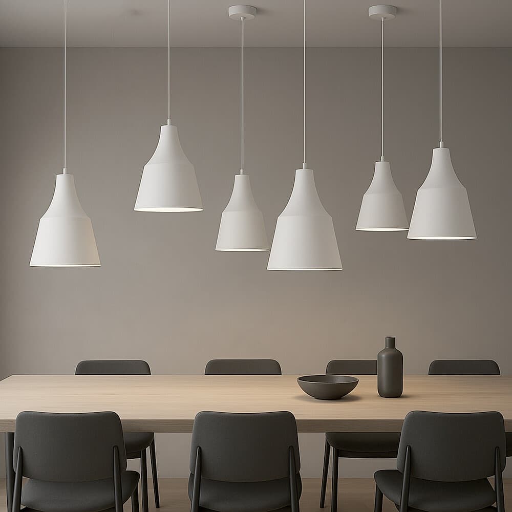 LAMPADARIO A SOSPENSIONE DA SOFFITTO MODERNO CON PARALUME A CUPOLA CON ATTACCO E27 B46 in Lampade a sospensione Trade Shop italia - Napoli, commercioVirtuoso.it