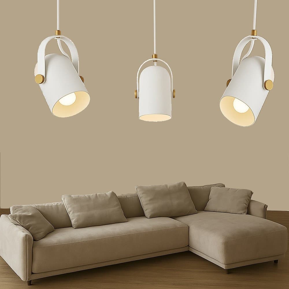 LAMPADARIO A SOSPENSIONE DA SOFFITTO DESIGN CON PARALUME ORIENTABILE ATTACCO E27 IP20 A21 in Lampade a sospensione Trade Shop italia - Napoli, commercioVirtuoso.it