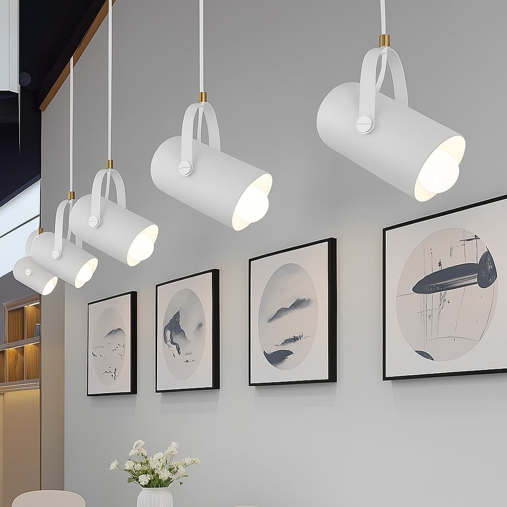 LAMPADARIO A SOSPENSIONE DA SOFFITTO DESIGN CON PARALUME ORIENTABILE ATTACCO E27 IP20 A21 in Lampade a sospensione Trade Shop italia - Napoli, commercioVirtuoso.it