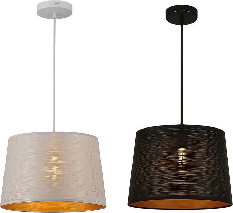 LAMPADARIO MINIMAL A SOSPENSIONE IN METALLO OPACO CON INTERNO RAMATO ATTACCO E27 IP20 A73 in Lampade a sospensione Trade Shop italia - Napoli, commercioVirtuoso.it