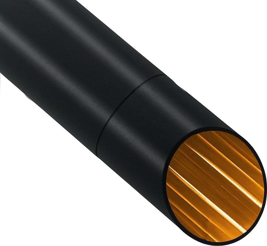 LAMPADARIO A CILINDRO ASIMMETRICO DA SOFFITTO NERO CON INTERNO ORO ATTACCO GU10 TS187 in Lampade a sospensione Trade Shop italia - Napoli, commercioVirtuoso.it