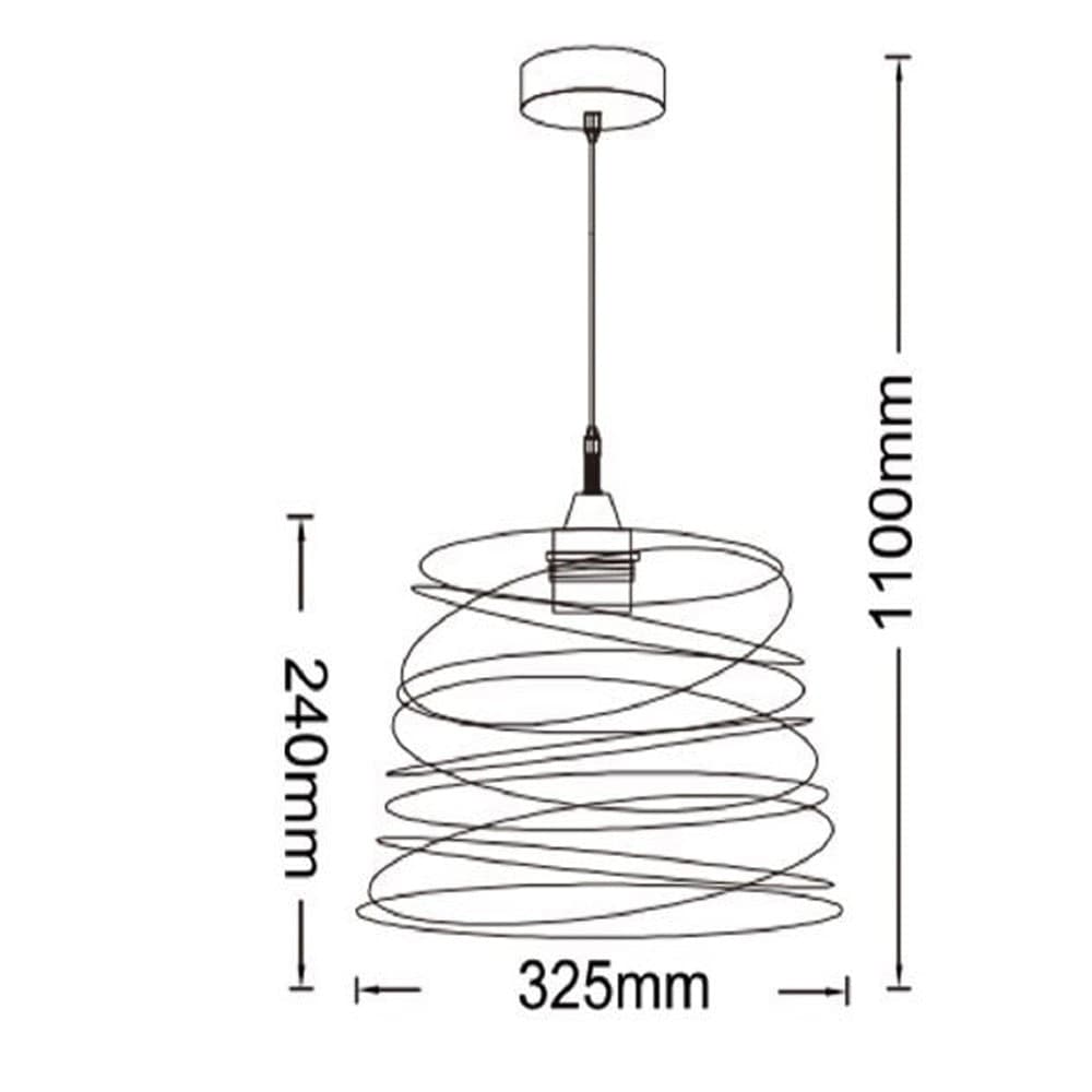 LAMPADARIO A SOSPENSIONE MODERNO CON PARALUME IN METALLO A VORTICE TRAFORATO TORTORA A08 in Lampade a sospensione Trade Shop italia - Napoli, commercioVirtuoso.it