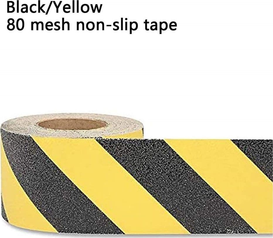 NASTRO ANTISCIVOLO ALTA RESISTENZA SICUREZZA ANTIATTRITO BATTISTRADA 2,5CMX5MT NERO/GIALLO in Nastro di sicurezza Trade Shop italia - Napoli, commercioVirtuoso.it