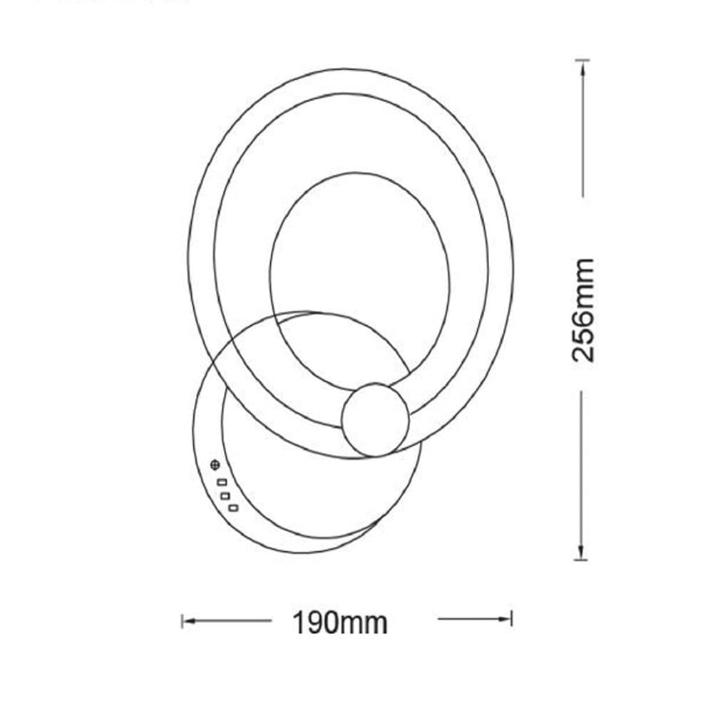 APPLIQUE LED FORMA DI CERCHIO 9W MODERNA TECNOLOGIA CCT LUCE FREDDA CALDA NATURALE E27-3C in Lampade da parete Trade Shop italia - Napoli, commercioVirtuoso.it