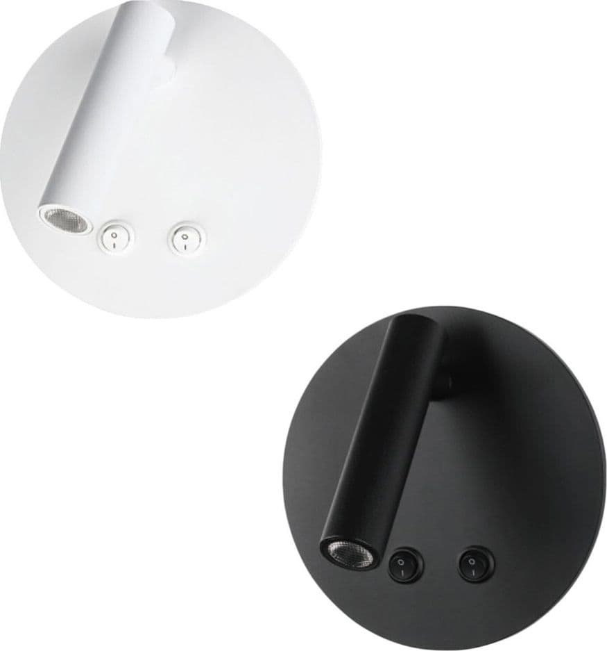 APPLIQUE LED ORIENTABILE DA PARETE DOPPIA FONTE LUMINOSA 8 WATT LUCE CALDA 3000K MR-01 in Applique Trade Shop italia - Napoli, commercioVirtuoso.it