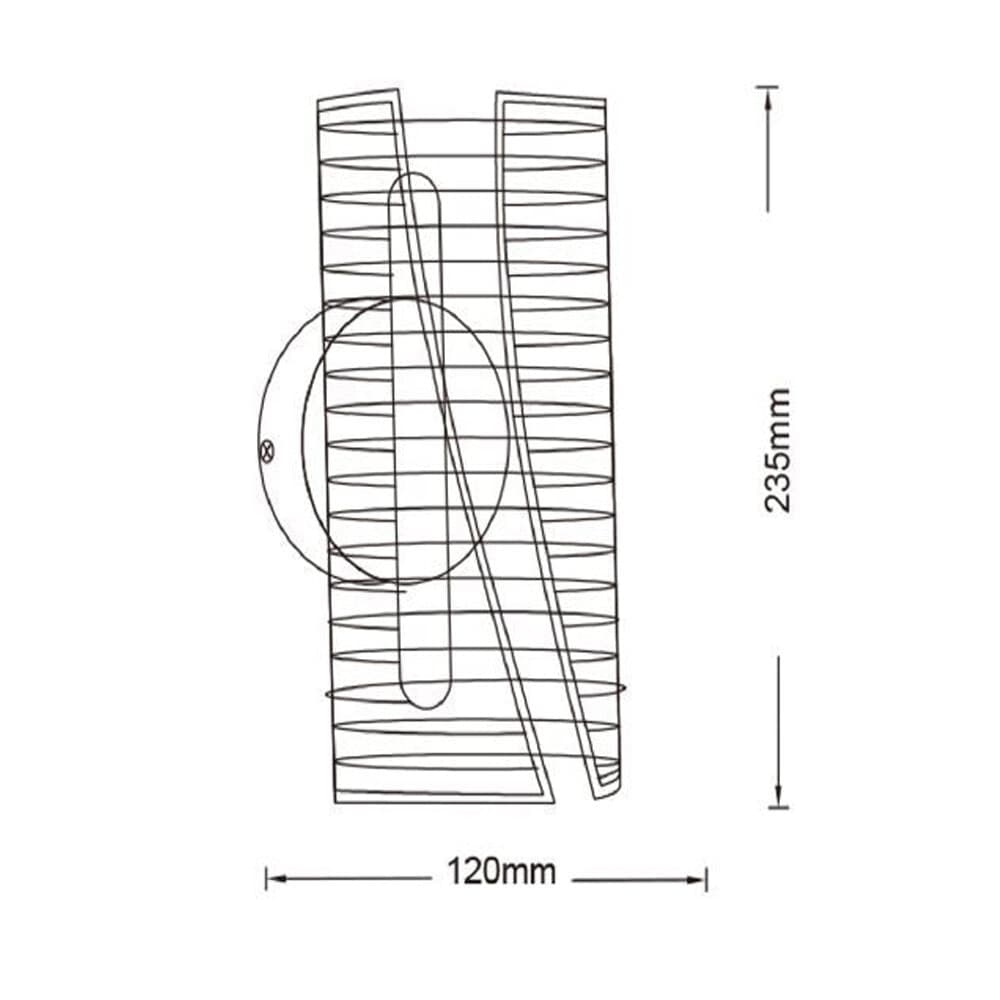 APPLIQUE LED MODERNO DA PARETE 6W IN METALLO DORATO ACRILICO TECNOLOGIA CCT SWITCH AQ32-3C in Applique Trade Shop italia - Napoli, commercioVirtuoso.it