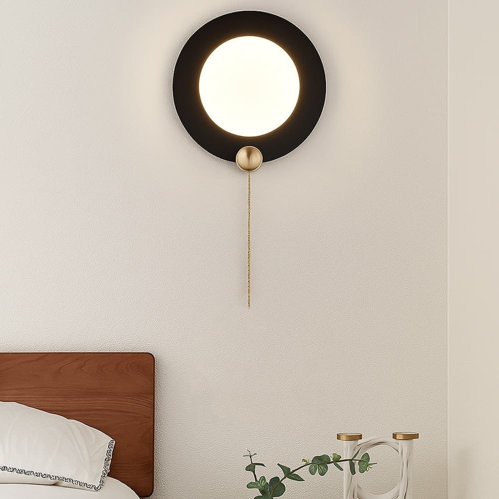 APPLIQUE DA MURO MODERNO TONDO 10W NERO ORO TECNOLOGIA CCT FREDDA CALDA NATURALE AQ20-3C in Applique Trade Shop italia - Napoli, commercioVirtuoso.it