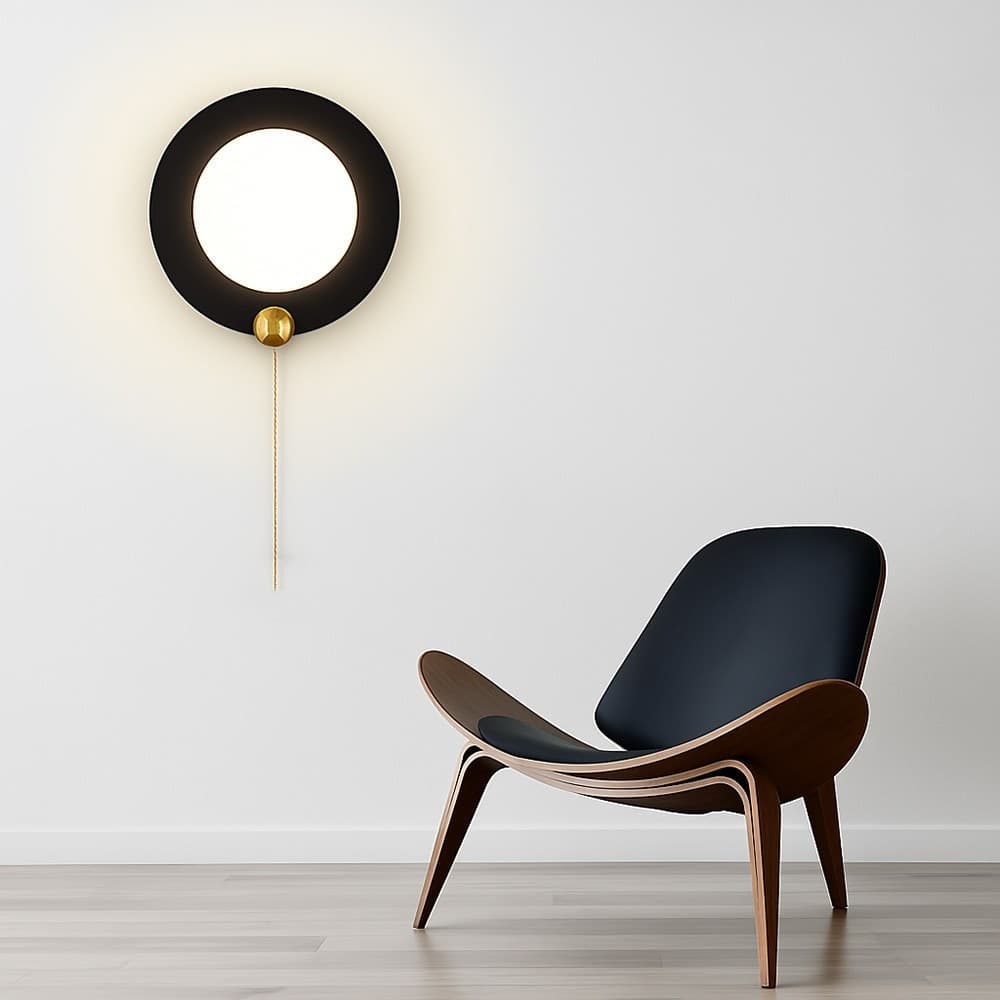 APPLIQUE DA MURO MODERNO TONDO 10W NERO ORO TECNOLOGIA CCT FREDDA CALDA NATURALE AQ20-3C in Applique Trade Shop italia - Napoli, commercioVirtuoso.it