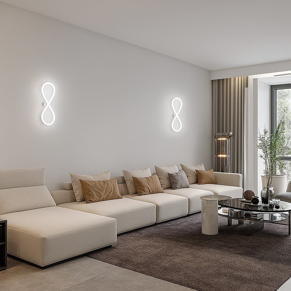 APPLIQUE A LED DA PARETE A FORMA DI INFINITO 10 W TECNOLOGIA CCT LAMPADA MURO AQ33-B3C in Applique Trade Shop italia - Napoli, commercioVirtuoso.it