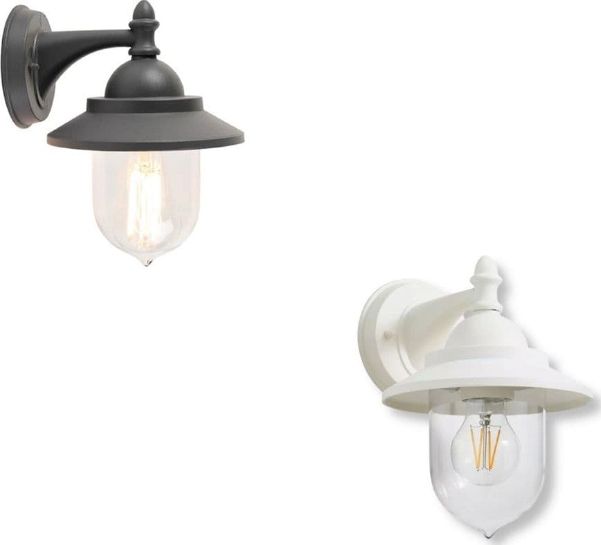 LANTERNA A PARETE STILE RETRÒ LAMPADA DA MURO PER GIARDINO FACCIATE E27 IP44 524WA-B247 in Lampade da parete Trade Shop italia - Napoli, commercioVirtuoso.it