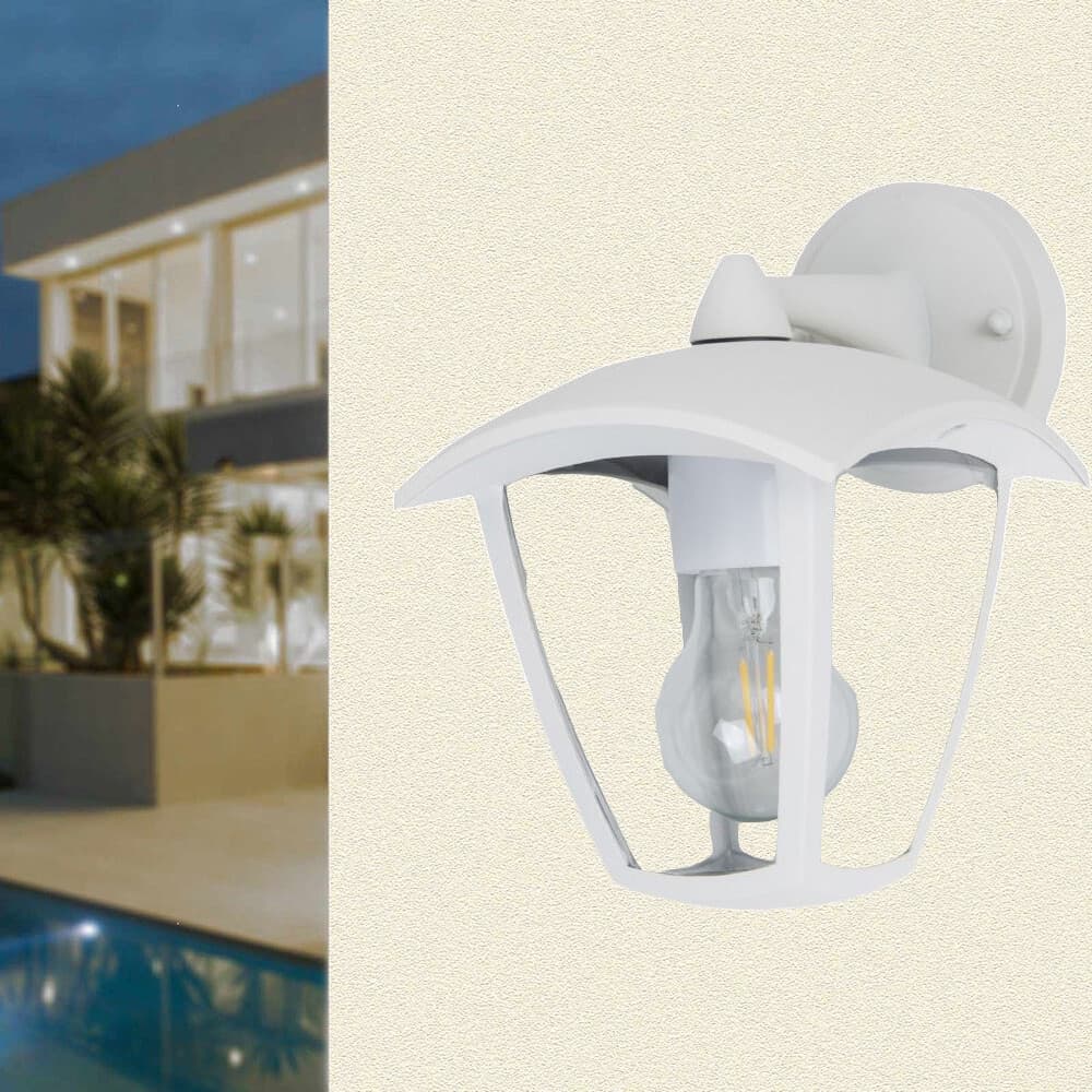 APPLIQUE LANTERNA DA PARETE PER GIARDINO FACCIATE LAMPADA DA MURO E27 IP44 819WB-B232 in Lampade da parete Trade Shop italia - Napoli, commercioVirtuoso.it