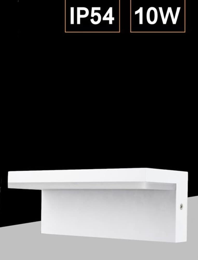 APPLIQUE A LED 10 WATT LAMPADA DA PARETE PER BALCONI GIARDINO IP54 CCT SWITCH B82-3C in Lampade da parete Trade Shop italia - Napoli, commercioVirtuoso.it
