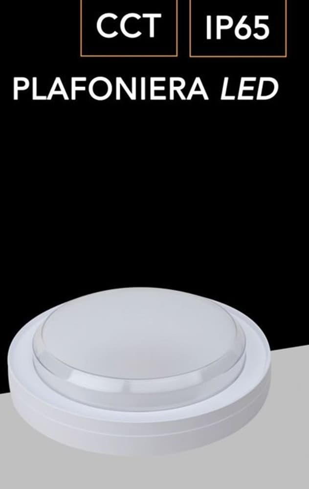 APPLIQUE A LED DA PARETE PLAFONIERA SOFFITTO TONDA 23 WATT CCT SWITCH IP65 XG-909-3C in Lampade da parete Trade Shop italia - Napoli, commercioVirtuoso.it
