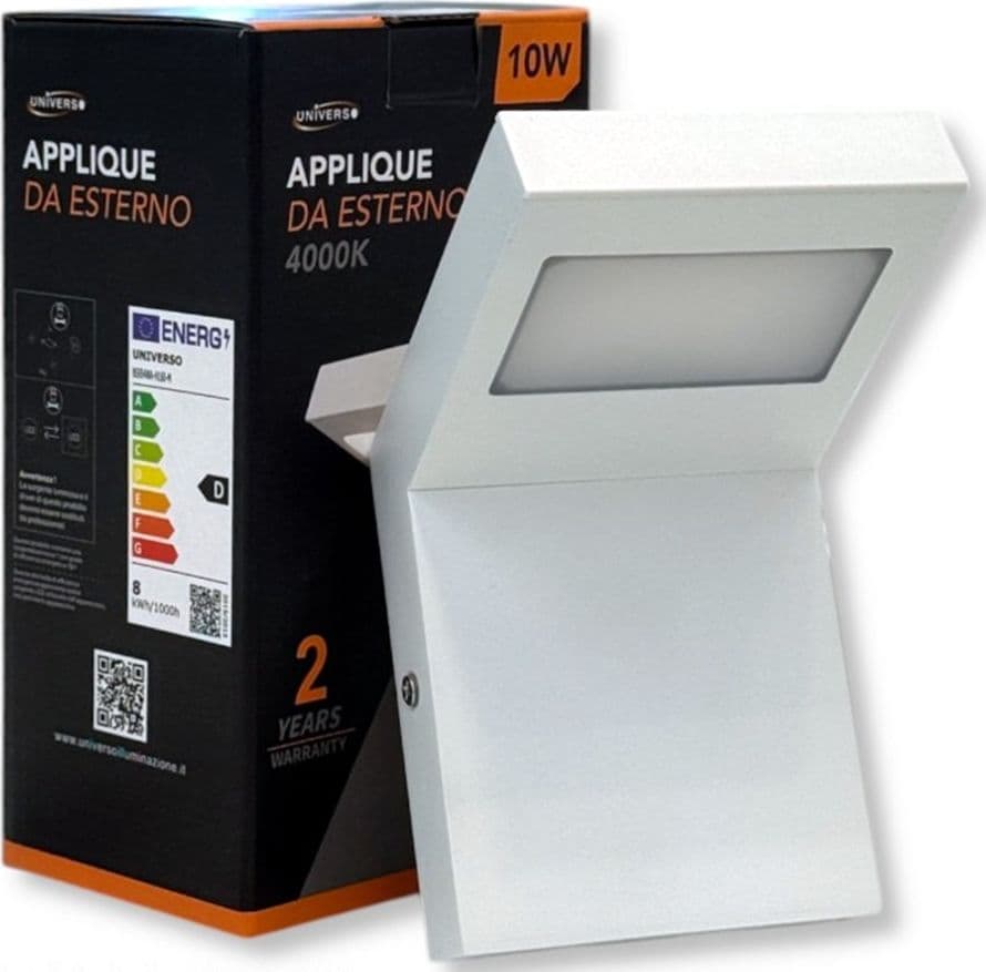 LAMPADA APPLIQUE LED DA GIARDINO 10W IP54 LAMPIONE BOLLARD DA MURO LUCE 4000K 954WA-H160 in Lampade da parete Trade Shop italia - Napoli, commercioVirtuoso.it