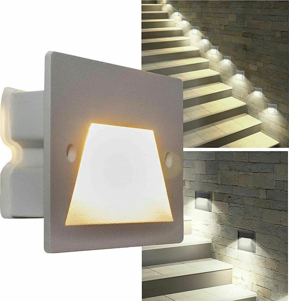 FARETTO INCASSO PER CASSETTA 503 SEGNAPASSO 3W TECNOLOGIA CCT CON SWITCH IP65 ES49-3C in Faretti da muro Trade Shop italia - Napoli, commercioVirtuoso.it