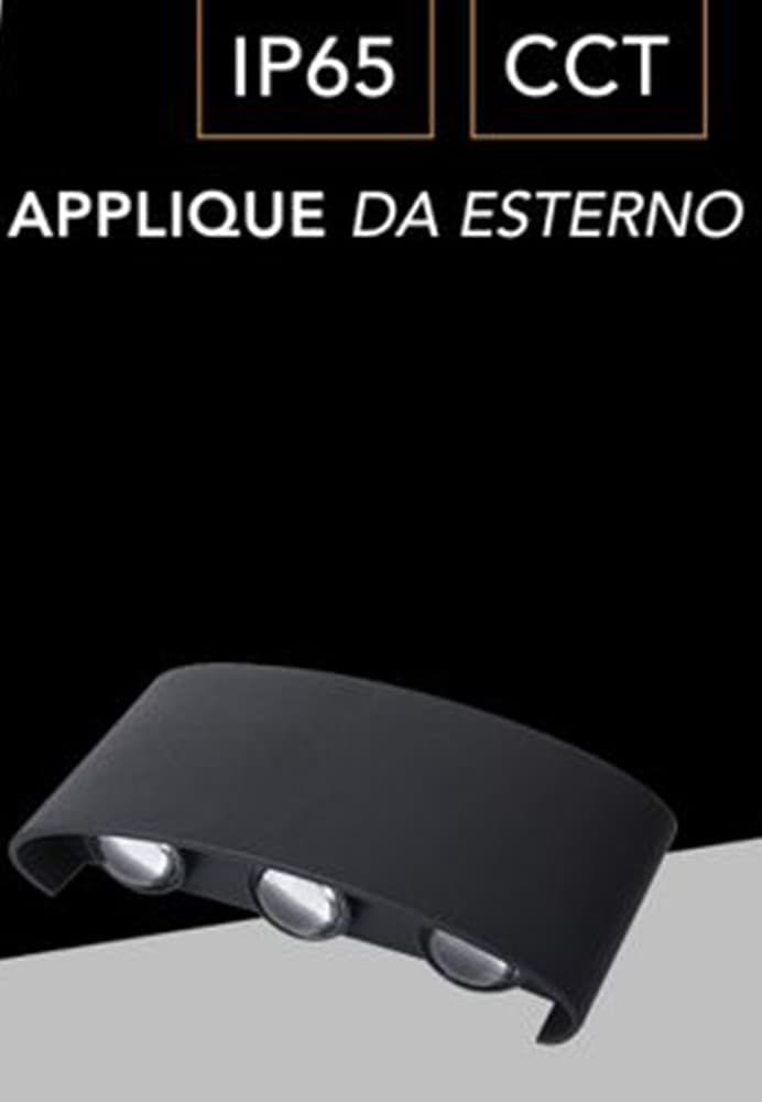 APPLIQUE LAMPADA LED DA MURO DOPPIA EMISSIONE LUMINOSA 16W LUCE SELEZIONABILE CCT ES68-3C in Applique Trade Shop italia - Napoli, commercioVirtuoso.it
