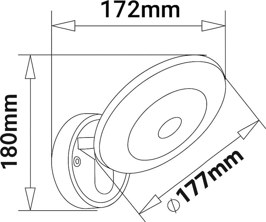 APPLIQUE DA ESTERNO 10W CON SENSORE MOVIMENTO CCT SWITCH IP54 3 COLORI LUCE SS-ESA-02B3C in Lampade da parete Trade Shop italia - Napoli, commercioVirtuoso.it