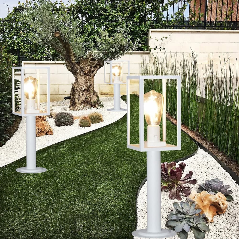LAMPIONE DA GIARDINO 48CM LAMPIONCINO DA TERRA PER VIALETTI ATTACCO E27 IP44 518PA-H480 in Luci per sentieri Trade Shop italia - Napoli, commercioVirtuoso.it