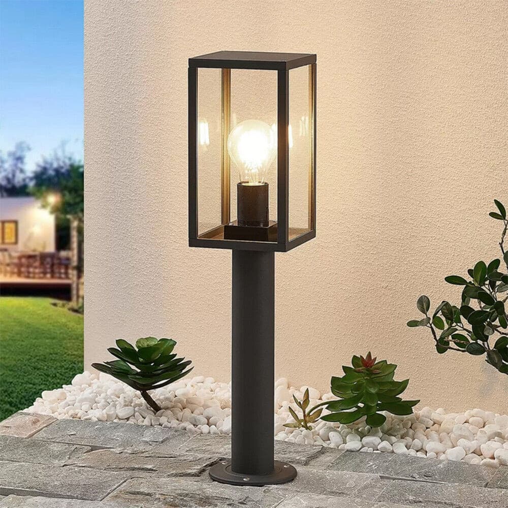LAMPIONE DA GIARDINO 48CM LAMPIONCINO DA TERRA PER VIALETTI ATTACCO E27 IP44 518PA-H480 in Luci per sentieri Trade Shop italia - Napoli, commercioVirtuoso.it