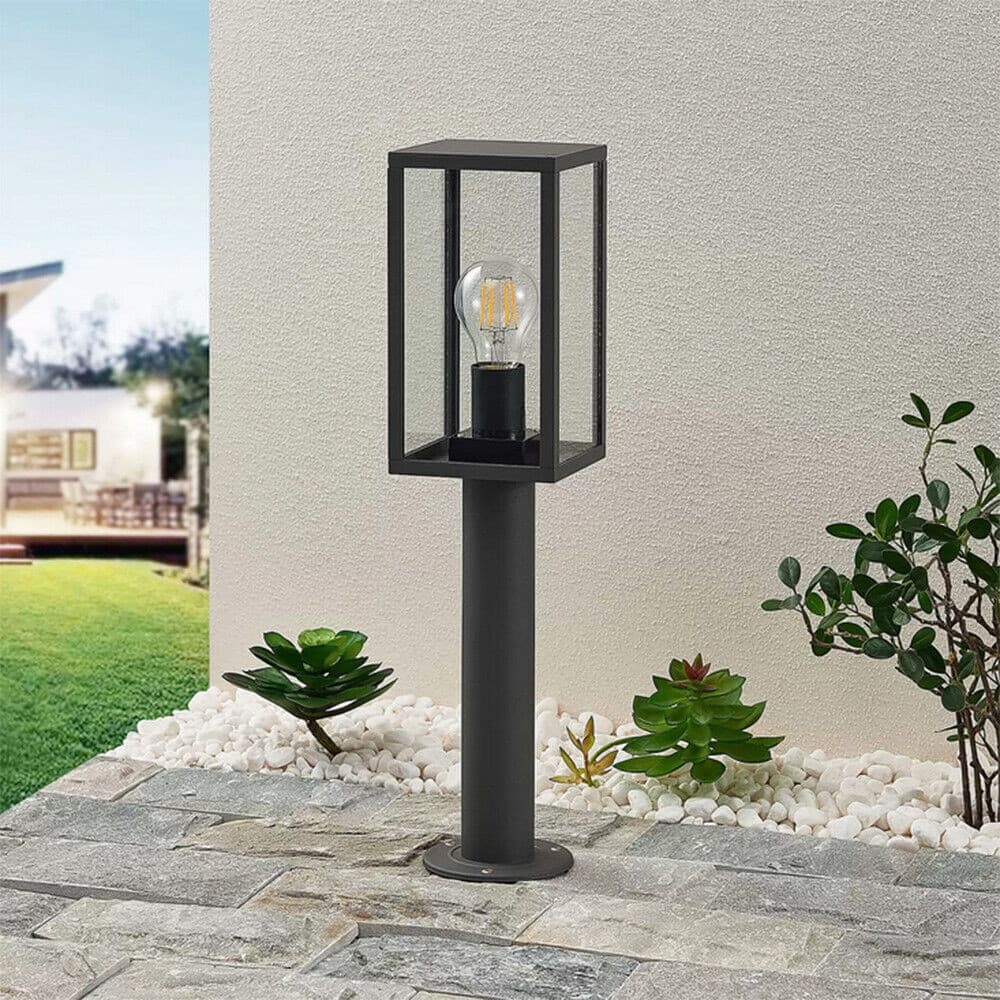 LAMPIONE DA GIARDINO 48CM LAMPIONCINO DA TERRA PER VIALETTI ATTACCO E27 IP44 518PA-H480 in Luci per sentieri Trade Shop italia - Napoli, commercioVirtuoso.it