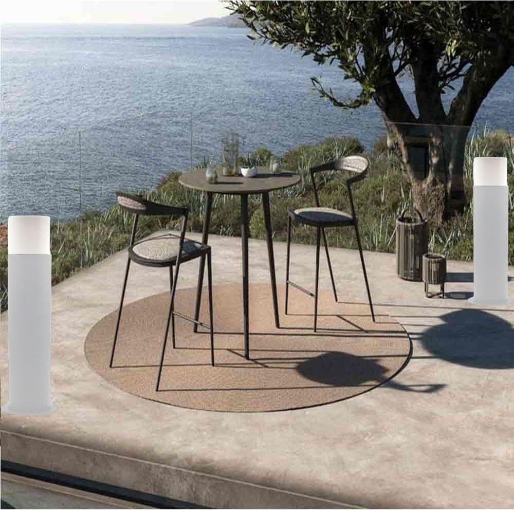 LAMPIONE DA GIARDINO MODERNO 44CM LAMPADA DA TERRA VIALETTI E27 ESTERNO IP44 529PA-B440 in Luci per sentieri Trade Shop italia - Napoli, commercioVirtuoso.it