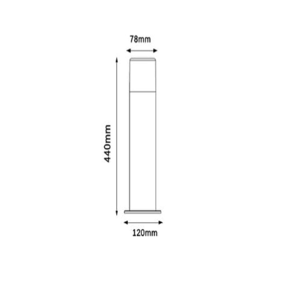 LAMPIONE DA GIARDINO MODERNO 44CM LAMPADA DA TERRA VIALETTI E27 ESTERNO IP44 529PA-B440 in Luci per sentieri Trade Shop italia - Napoli, commercioVirtuoso.it