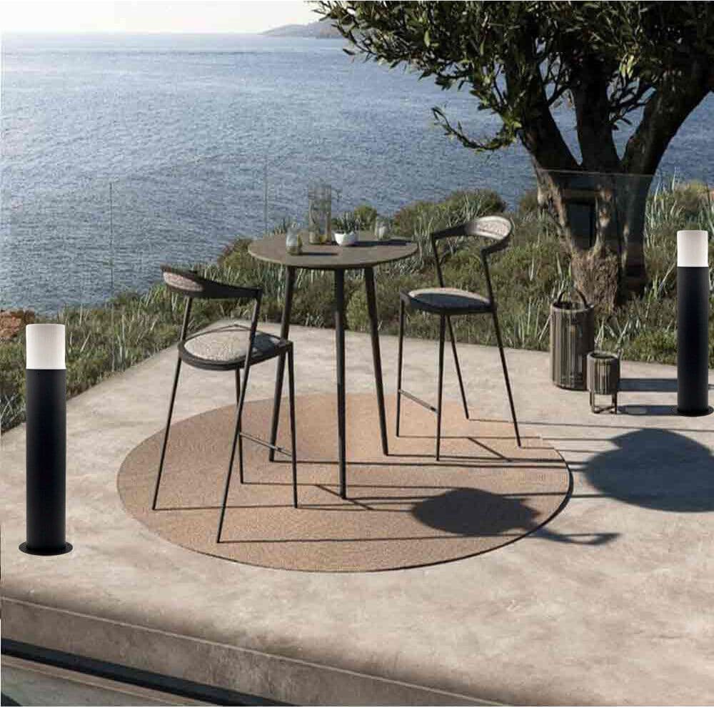 LAMPIONE DA GIARDINO MODERNO 44CM LAMPADA DA TERRA VIALETTI E27 ESTERNO IP44 529PA-B440 in Luci per sentieri Trade Shop italia - Napoli, commercioVirtuoso.it