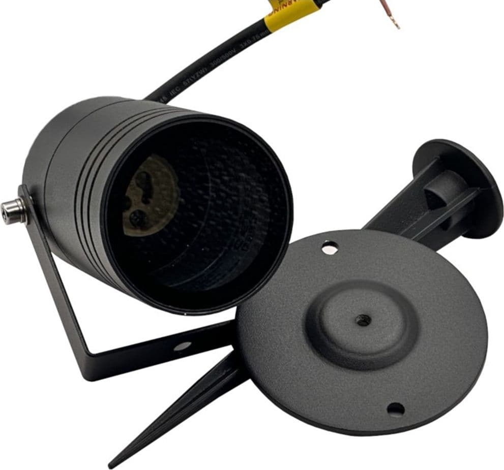 PORTAFARETTO GIARDINO CON PORTALAMPADA LAMPADINE GU10 PICCHETTO ALLUMINIO IP65 837WA-B80-G in Luci per sentieri Trade Shop italia - Napoli, commercioVirtuoso.it
