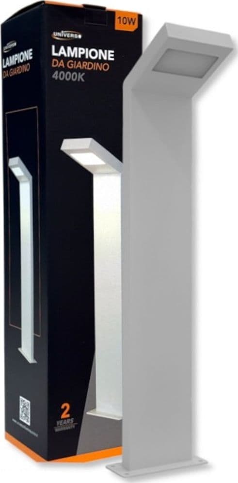 LAMPADA APPLIQUE LED DA GIARDINO 10W IP54 LAMPIONE BOLLARD DA TERRA LUCE 4000K 954PA-H580 in Luci per sentieri Trade Shop italia - Napoli, commercioVirtuoso.it