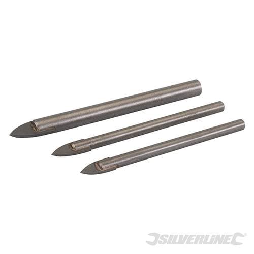 Set di punte per vetro e piastrelle in metallo Silverline varie misure in Punte foratrici Eternal Brico - Ariano Irpino, commercioVirtuoso.it