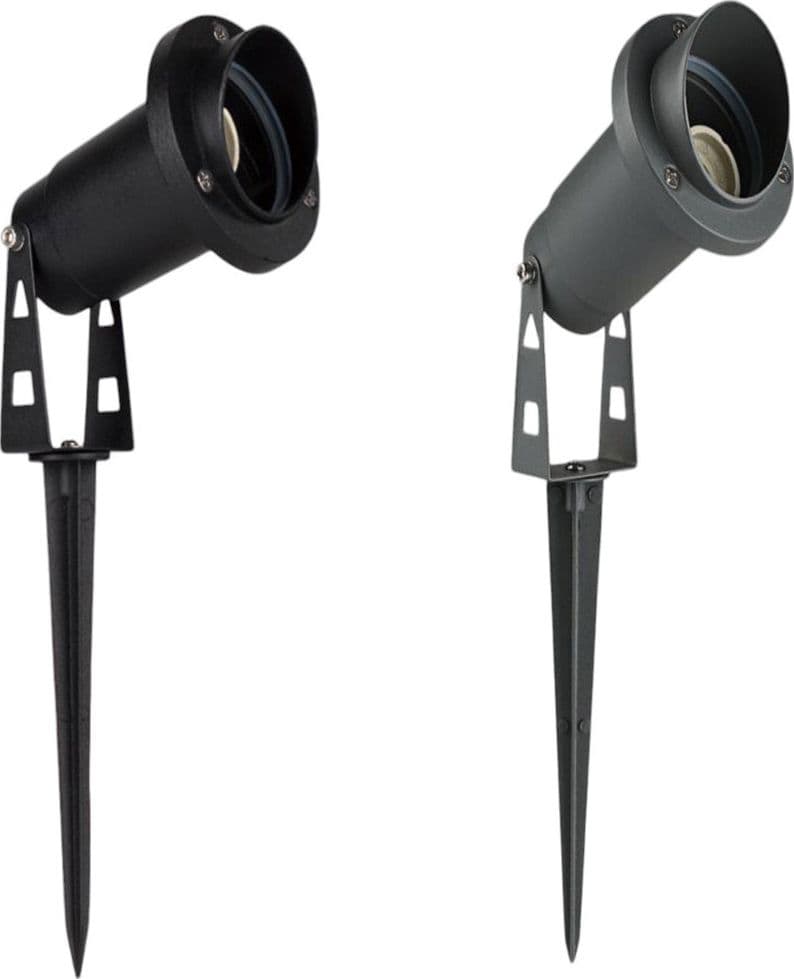 FARETTO ESTERNO DA GIARDINO DOPPIA ISTALLAZIONE CON PICCHETTO STAFFA GU10 IP65 ET-01 in Lampade da parete Trade Shop italia - Napoli, commercioVirtuoso.it