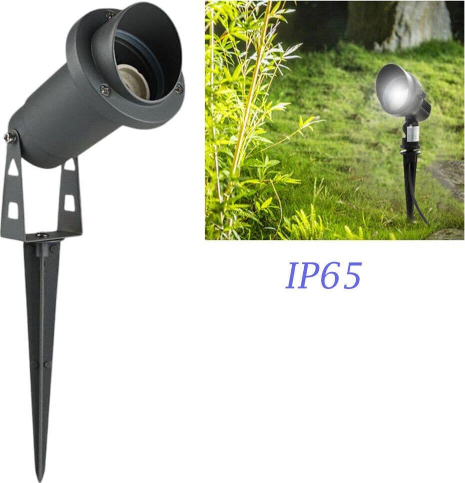 FARETTO ESTERNO DA GIARDINO DOPPIA ISTALLAZIONE CON PICCHETTO STAFFA GU10 IP65 ET-01 in Lampade da parete Trade Shop italia - Napoli, commercioVirtuoso.it