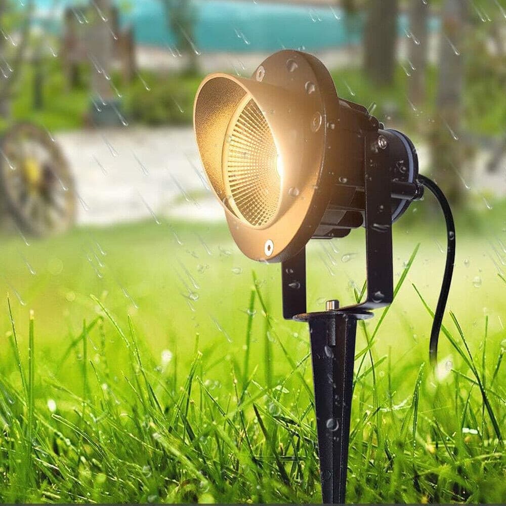 FARETTO ESTERNO DA GIARDINO DOPPIA ISTALLAZIONE CON PICCHETTO STAFFA GU10 IP65 ET-01 in Lampade da parete Trade Shop italia - Napoli, commercioVirtuoso.it