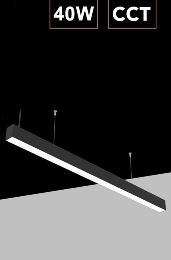 LAMPADARIO LED LINEARE A SOSPENSIONE SOFFITTO 40W MODULARE TECNOLOGIA CCT LL57-120C-3C in Lampade a sospensione Trade Shop italia - Napoli, commercioVirtuoso.it