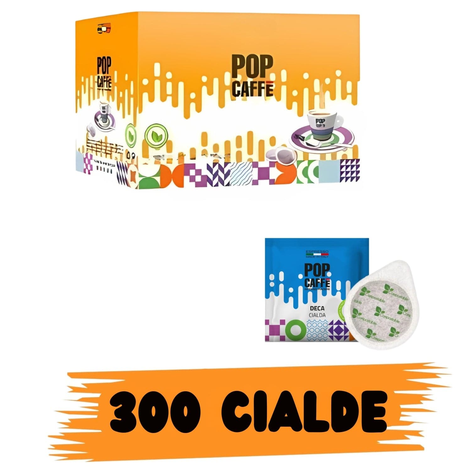 Pop Caffè Miscela Decaffeinata 150 cialde in Chicchi di caffè tostati Ecoprice.it - Avellino, commercioVirtuoso.it