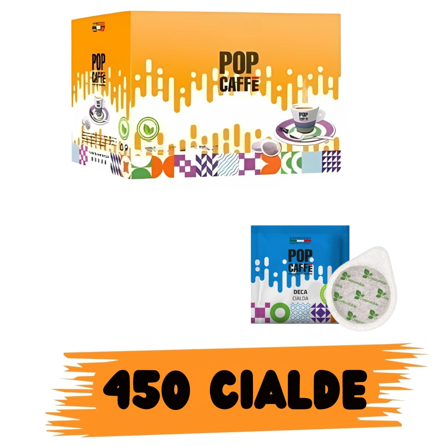 Pop Caffè Miscela Decaffeinata 150 cialde in Chicchi di caffè tostati Ecoprice.it - Avellino, commercioVirtuoso.it