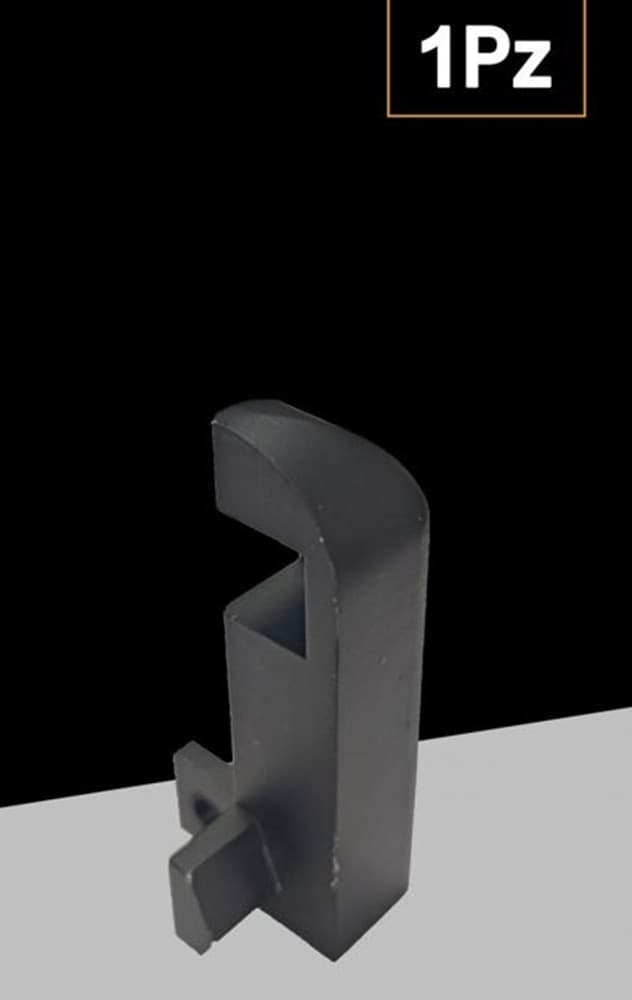 CONNETTORE PER PROFILO ANGOLARE PER STRISCE LED NERO A LUCE INDIRETTA IN ALLUMINIO AL-34-7 in Angolari in alluminio Trade Shop italia - Napoli, commercioVirtuoso.it