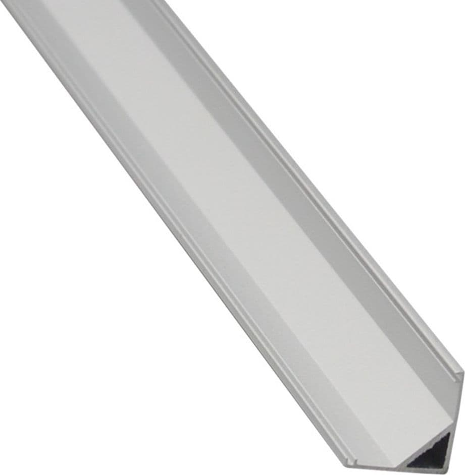 PROFILO ANGOLARE IN ALLUMINIO PER STRISCE LED A SUPERFICIE CON COPERTURA OPACA 2MT AL-04-S in prodotto Trade Shop italia - Napoli, commercioVirtuoso.it
