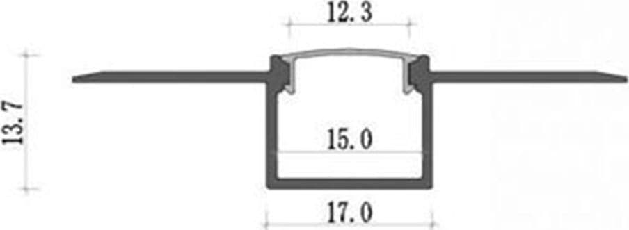 5PZ PROFILO IN ALLUMINIO DA INCASSO PER CARTONGESSO CON COPERTURA BIANCA OPACA 2MT AL-31-S in Profili in alluminio Trade Shop italia - Napoli, commercioVirtuoso.it