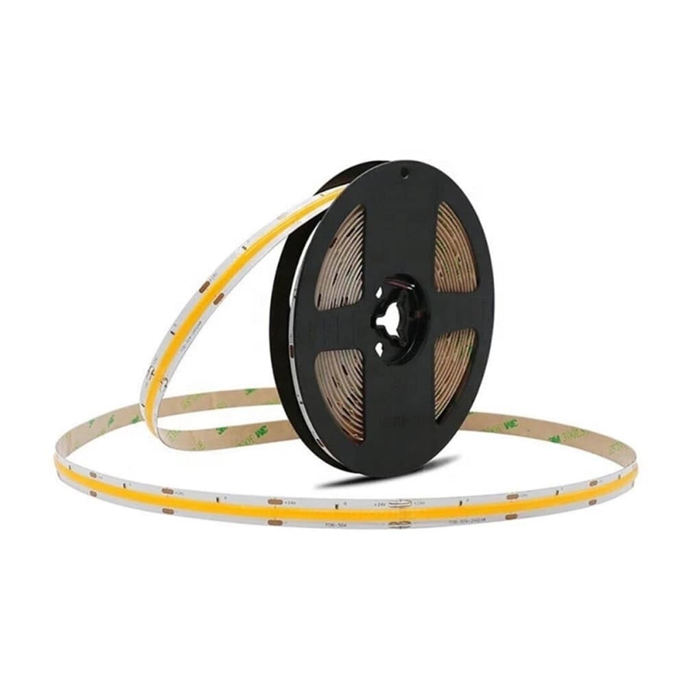 STRISCIA LED COB LUCE 4000K 6500K 3000K BOBINA 50 MT 24V SMD 500W 8 MM COB-50M-324 in Nastri LED Trade Shop italia - Napoli, commercioVirtuoso.it