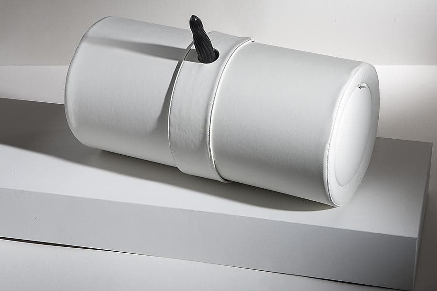 Pouf Smellme Bianco Pelle in Rampe e cuscini Mettimelo.it - Casoria, commercioVirtuoso.it