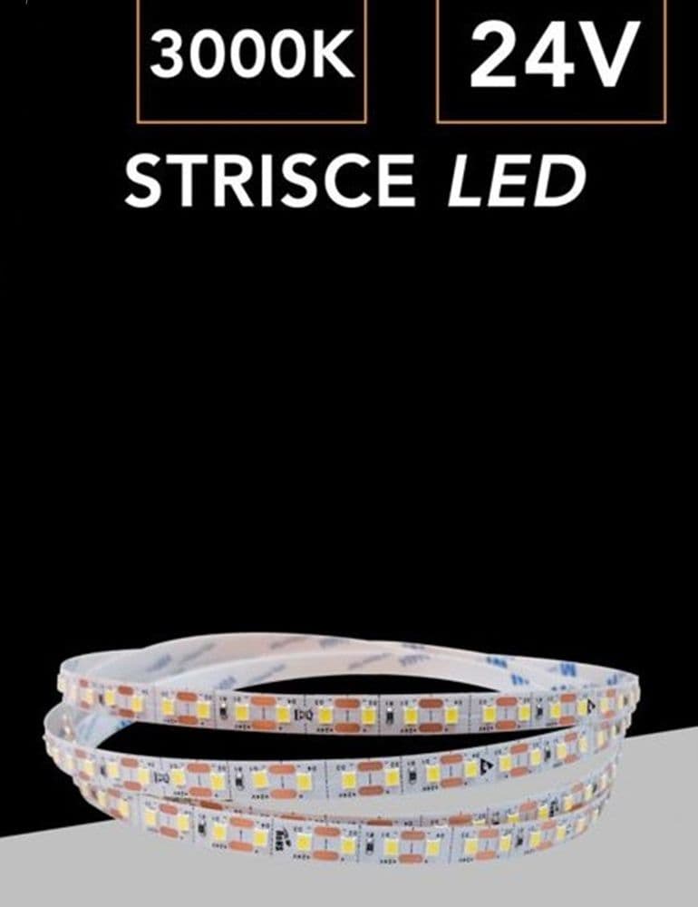 STRISCIA LED FLESSIBILE DC 24V 100W SMD 2835 MONOCOLORE 120LED/MT BOBINA 10MT 2835-10M-24V in Nastri LED Trade Shop italia - Napoli, commercioVirtuoso.it
