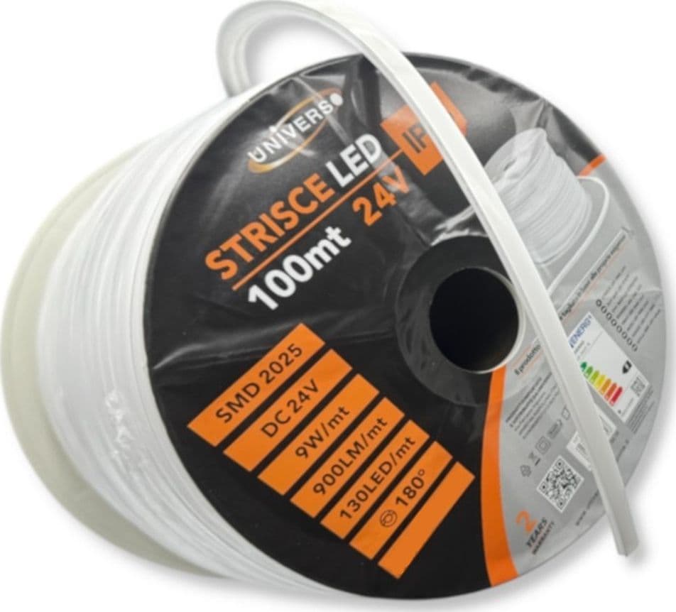 BOBINA 100 MT STRIP LED FLESSIBILE DC 24V 9W/MT DIVISIBILE DA ESTERNO IP65 1010-2025 in Strisce LED Trade Shop italia - Napoli, commercioVirtuoso.it