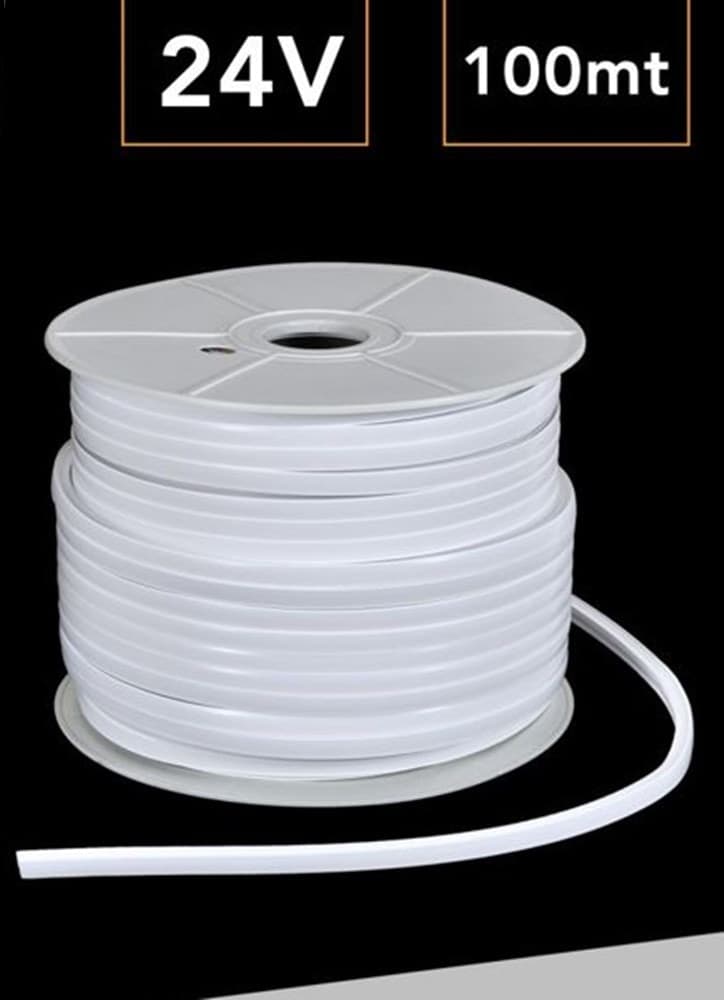 BOBINA 100 MT STRIP LED FLESSIBILE DC 24V 9W/MT DIVISIBILE DA ESTERNO IP65 1010-2025 in Strisce LED Trade Shop italia - Napoli, commercioVirtuoso.it