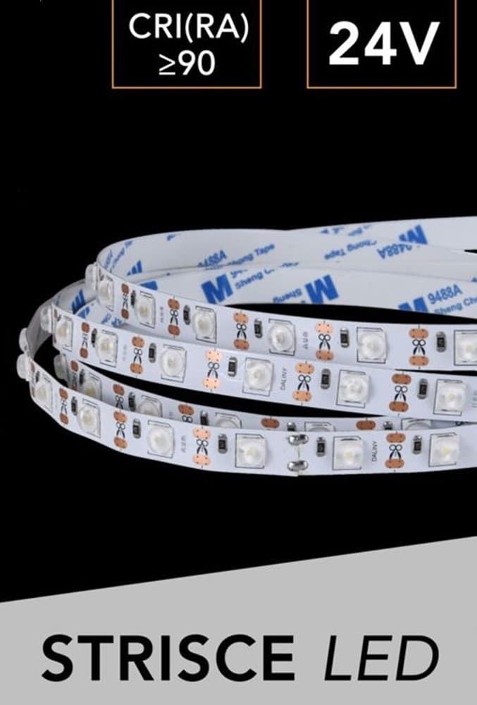STRISCIA LED 6060 DC 24V BOBINA DA 5 METRI 75W 48LED/MT LUCE FREDDA 6500K 6060-24V-F in Nastri LED Trade Shop italia - Napoli, commercioVirtuoso.it