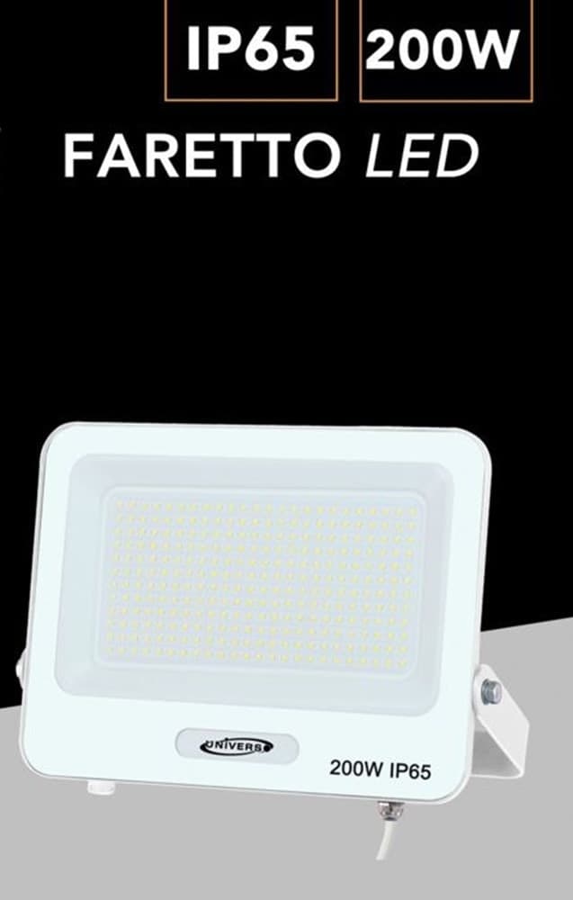 FARO PROIETTORE SMD LED FLOODLIGHT 200 W SLIM IP65 LUCE 3000K 4000K 6500K EK05-200W in Proiettori Trade Shop italia - Napoli, commercioVirtuoso.it