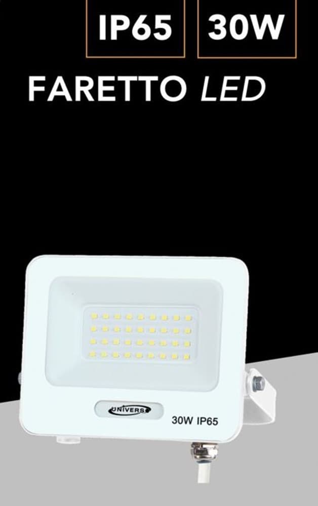 FARO PROIETTORE SMD LED FLOODLIGHT 30 W SLIM IP65 LUCE 3000K 4000K 6500K EK05-30W in Proiettori Trade Shop italia - Napoli, commercioVirtuoso.it